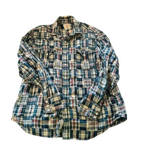 Lucky Brand women's size Large long sleeve, button down, quilted shirt